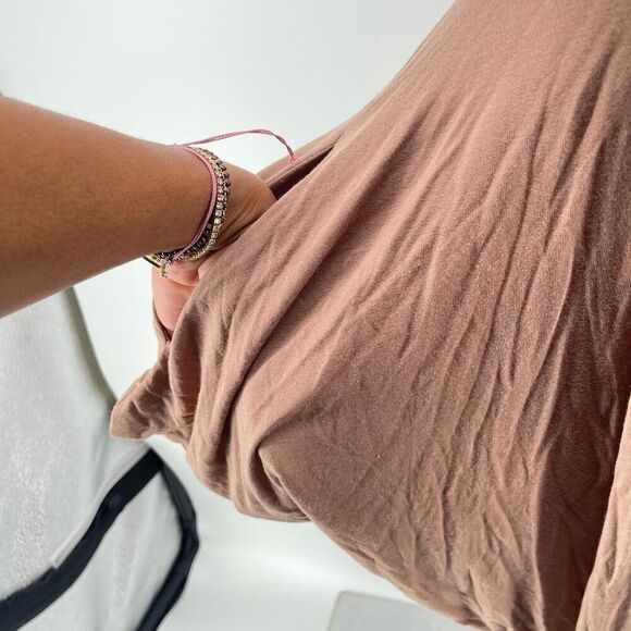 Heart & Hips Taupe Strapless Harem Jumpsuit – Women’s Medium, Stretch One-Piece - Picture 6 of 17